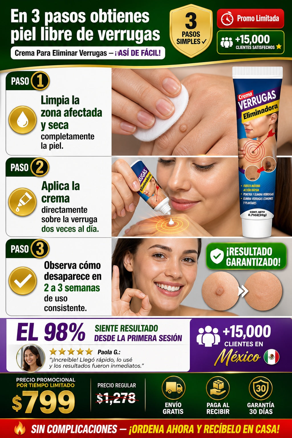 Crema Para Eliminar Verrugas - sección 5