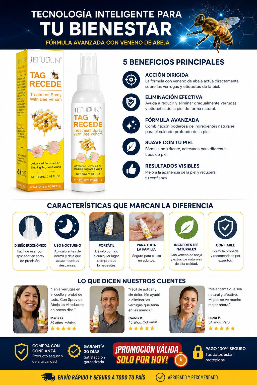 Spray De Abeja Quita Verrugas - imagen 5