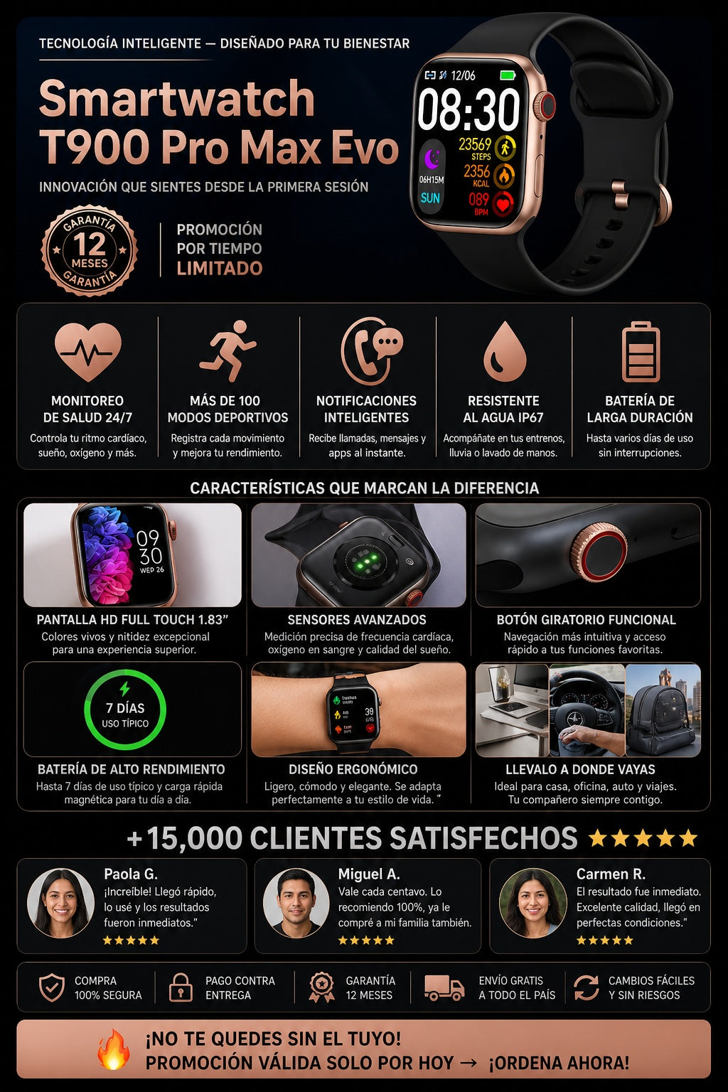 Smartwatch T900 Pro Max Evo - imagen 5