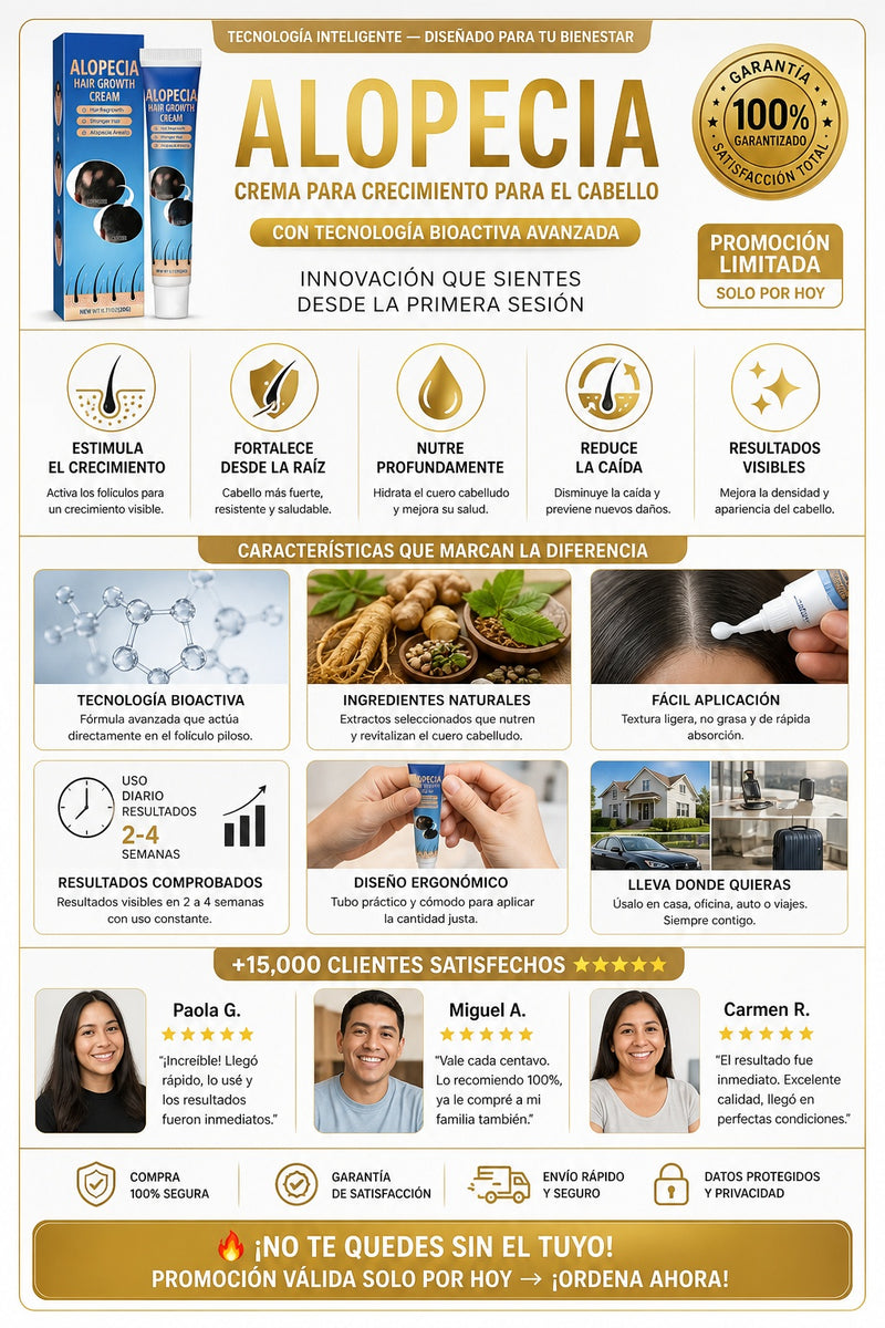 Alopecia Crema Para Crecimiento PARA EL CABELLO - imagen 5