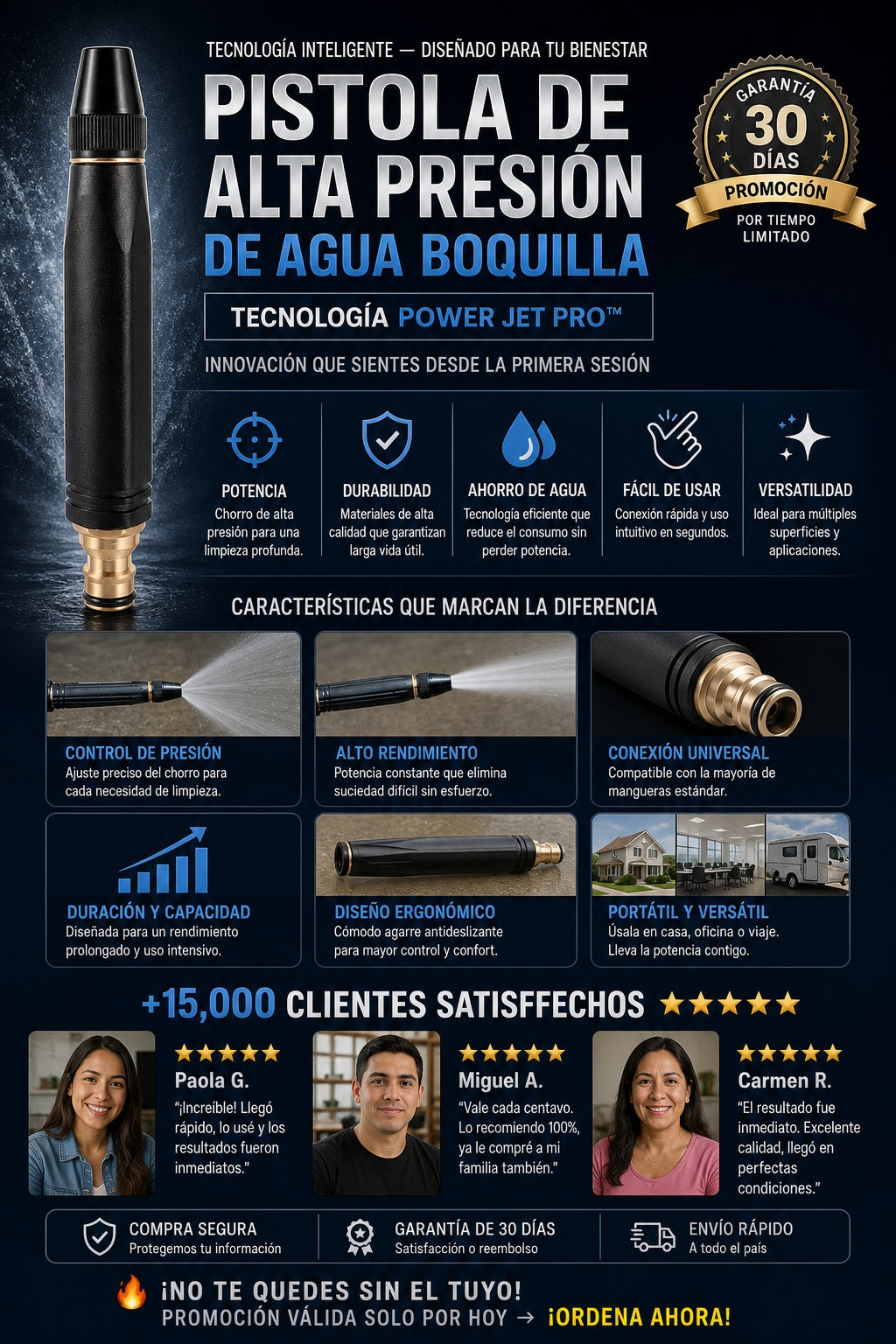 Pistola De Alta Presion De Agua Boquilla - imagen 5
