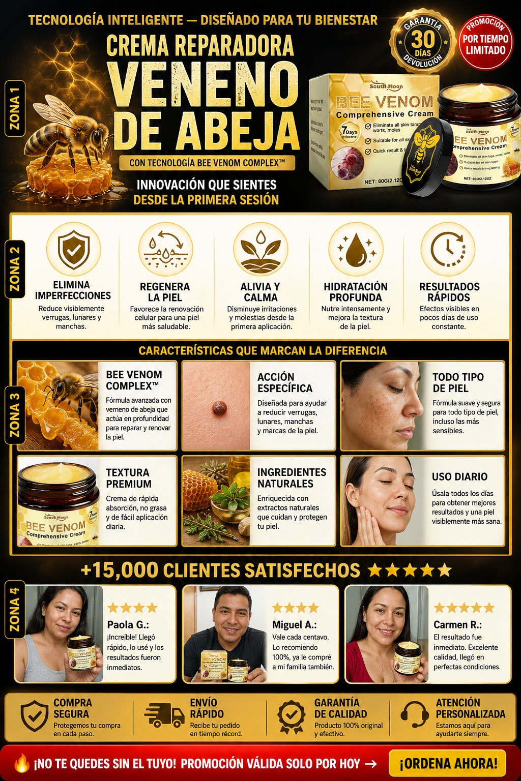 Crema Reparadora Veneno De Abeja - imagen 5
