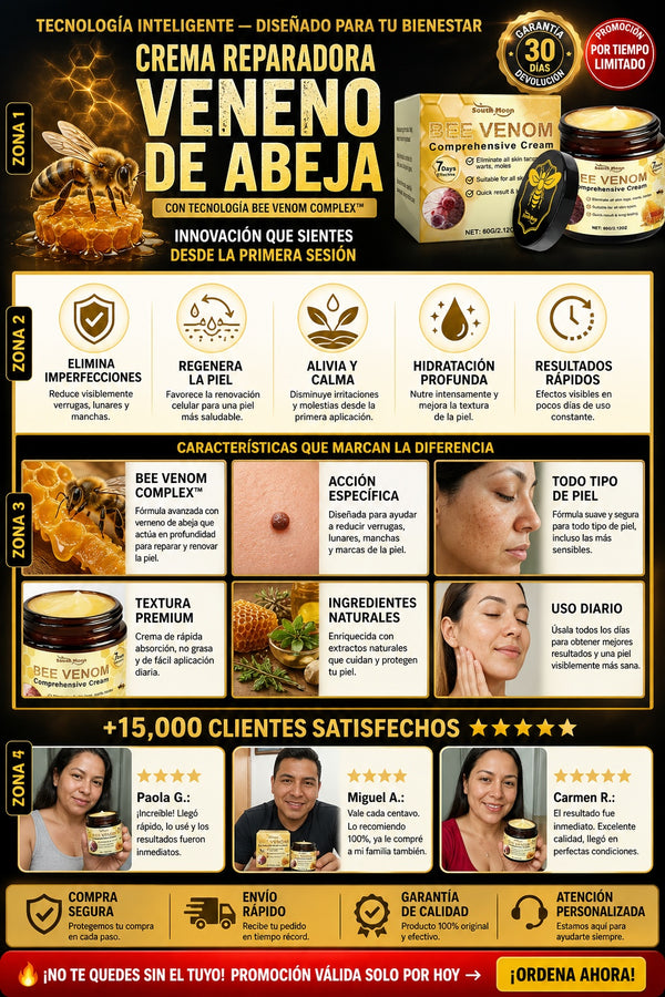 Crema Reparadora Veneno De Abeja - imagen 5