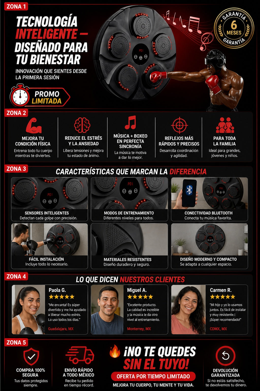Maquina De Boxeo Musical Electronico - imagen 5