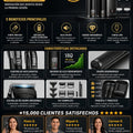 Cortadora eléctrica de cabello profesional recargable con guías ajustables - imagen 5