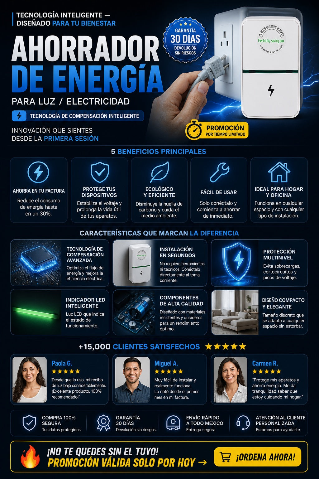 Ahorrador De Energia Luz Electricidad - imagen 5