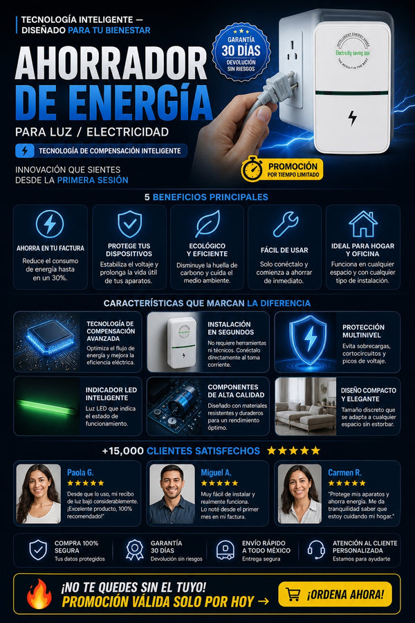 Ahorrador De Energia Luz Electricidad - imagen 5