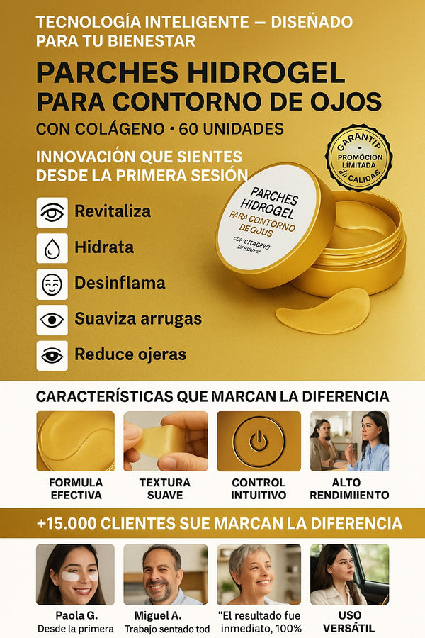 Parches hidrogel para contorno de ojos con colágeno 60 unidades - imagen 5