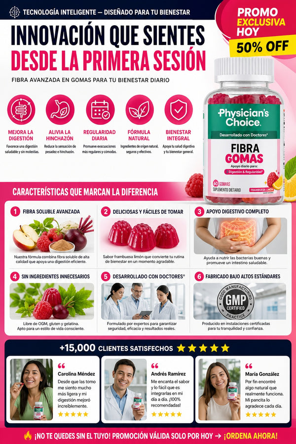 Physicians Choice Fibra 60 Gomas - imagen 5