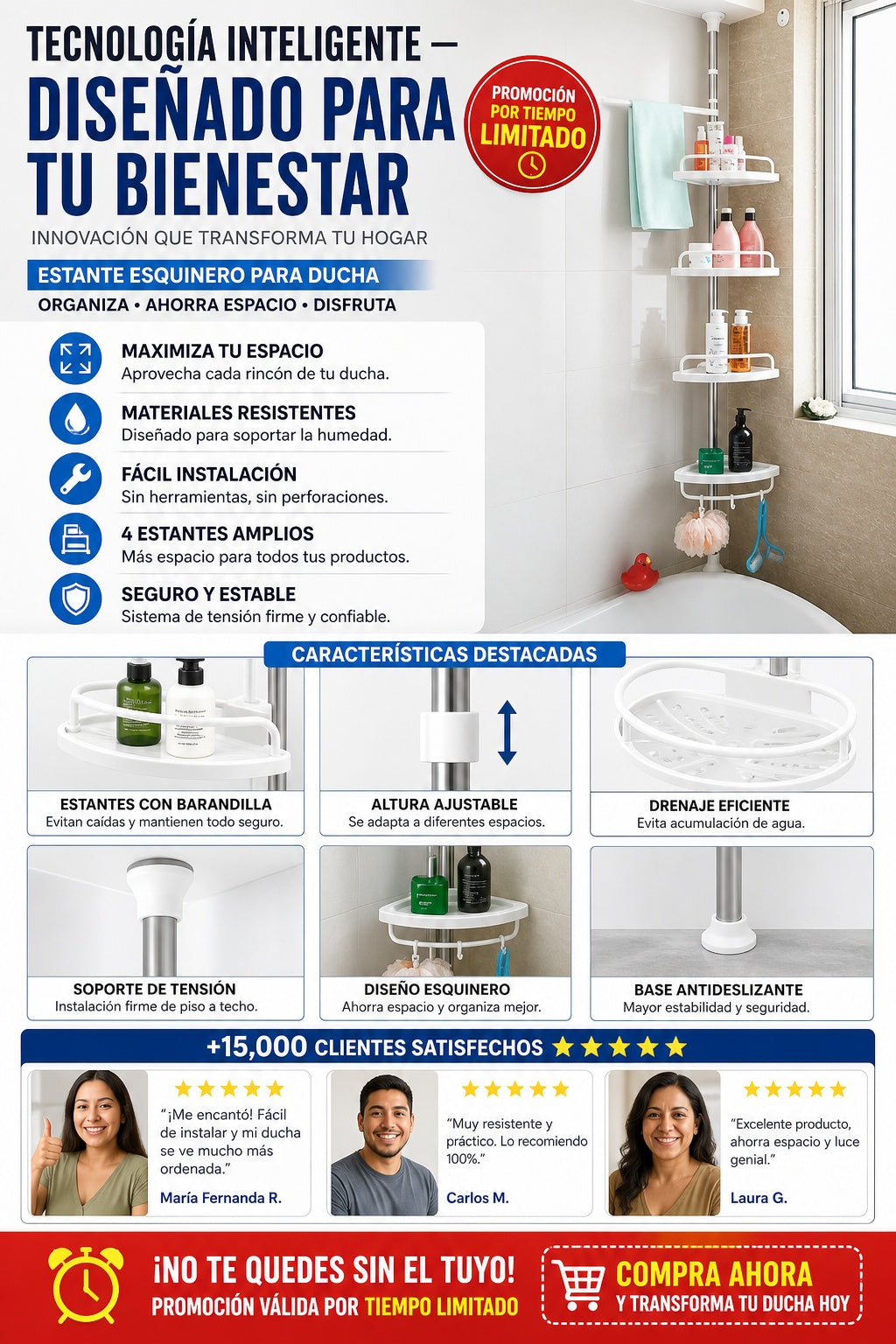 Esquinero Para Ducha - imagen 5