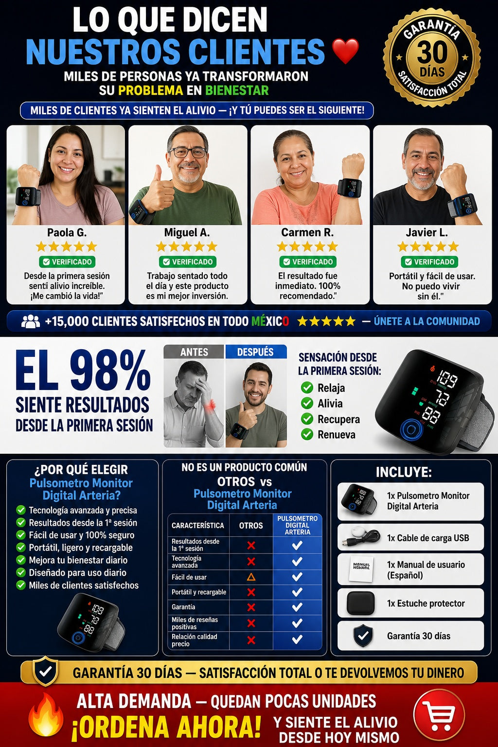 Pulsometro Monitor Digital Arteria - imagen 6