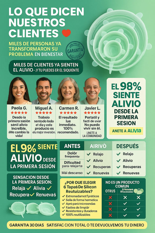 6 Tapas De Silicon Reutilizables - imagen 6