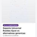 Soporte Universal Ruedas Ajustable Base — comparativa
