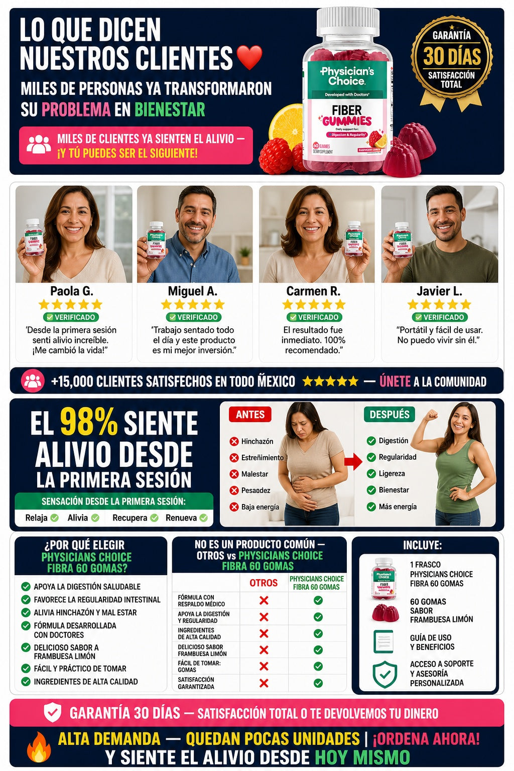 Physicians Choice Fibra 60 Gomas - imagen 6