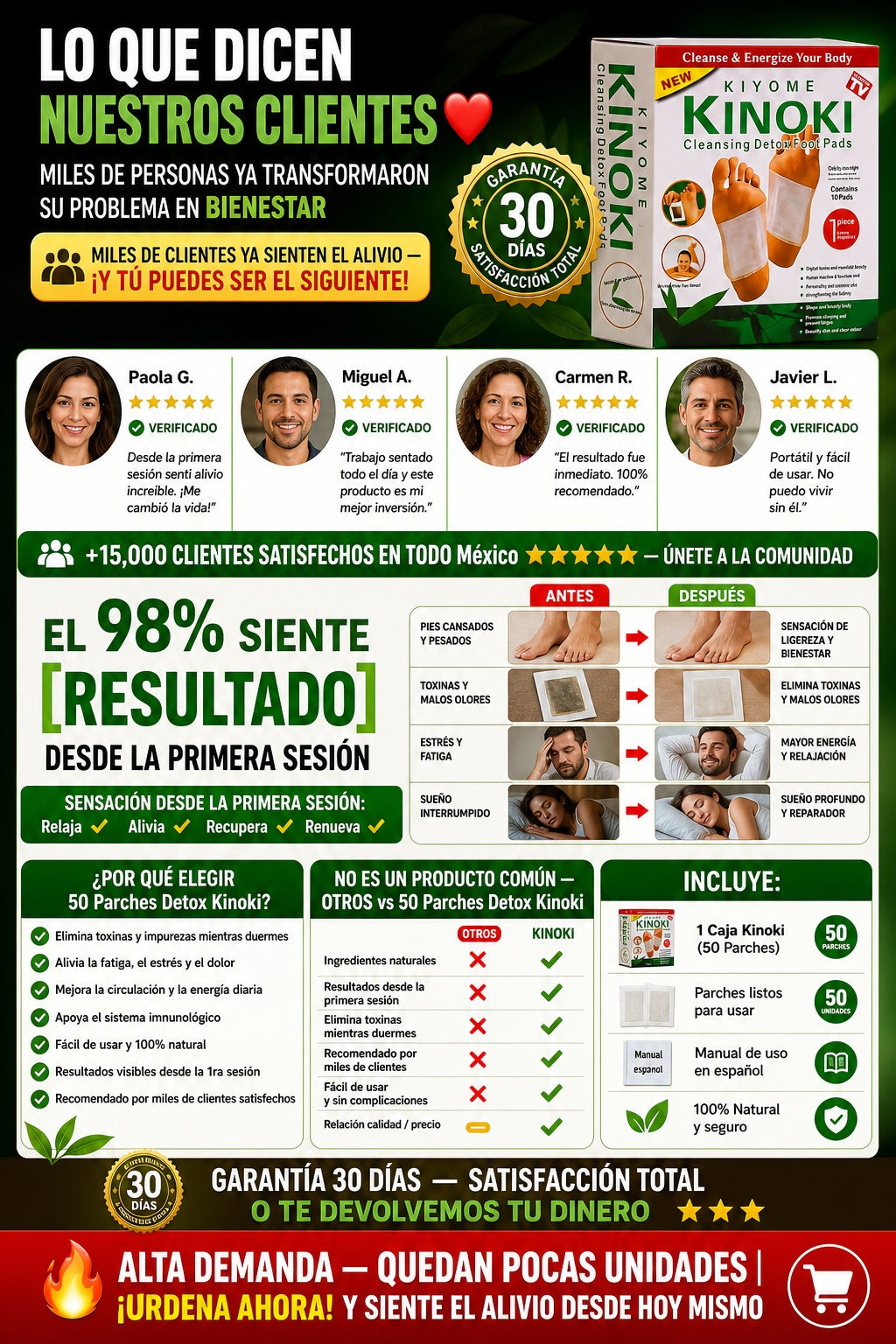 50 Parches Detox Kinoki - imagen 6