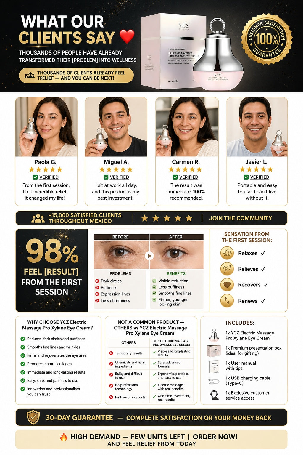 Crema De Ojos De Masaje Electrico Ycz - imagen 6