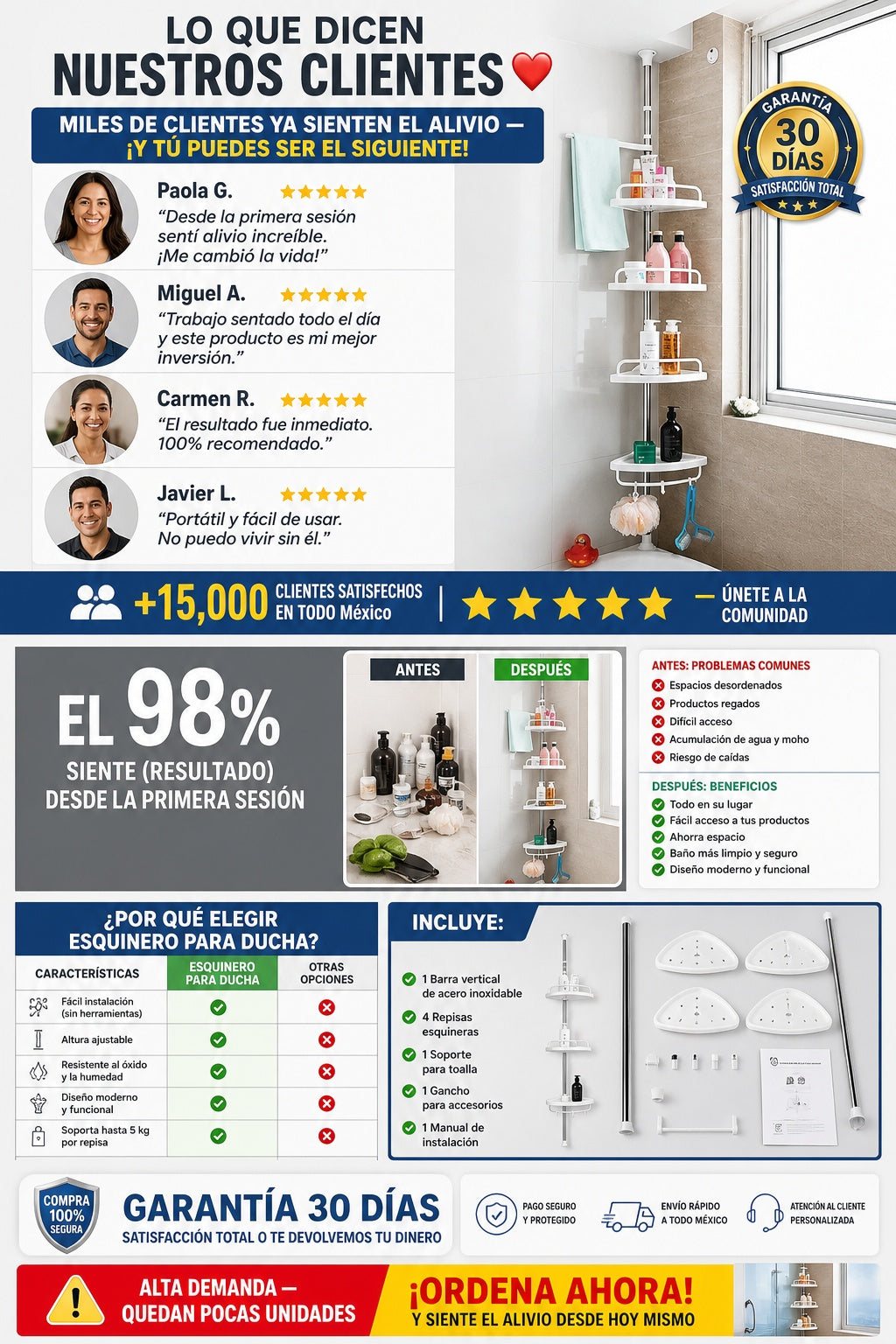 Esquinero Para Ducha - imagen 6