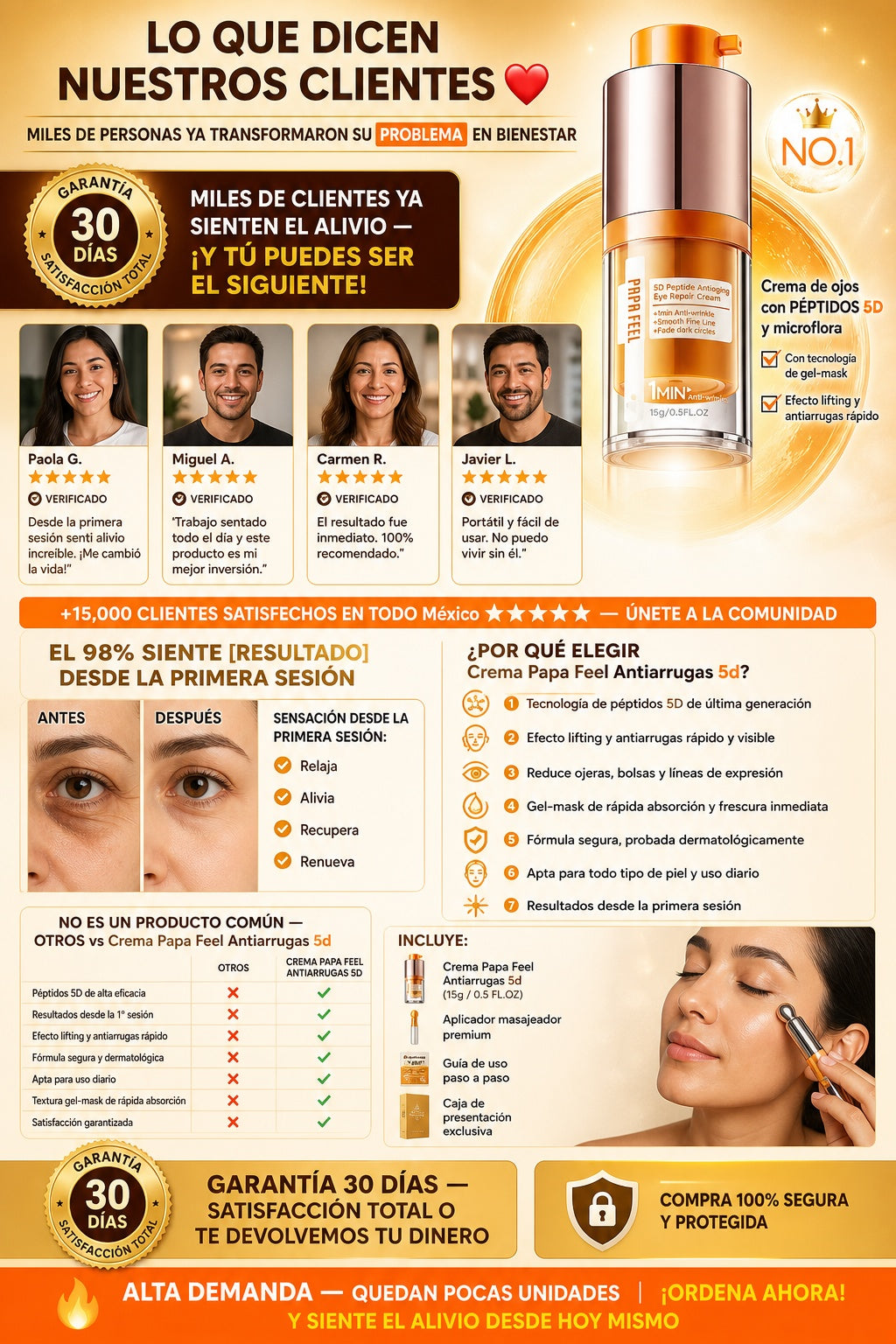 Crema Papa Feel Antiarrugas 5d - imagen 6