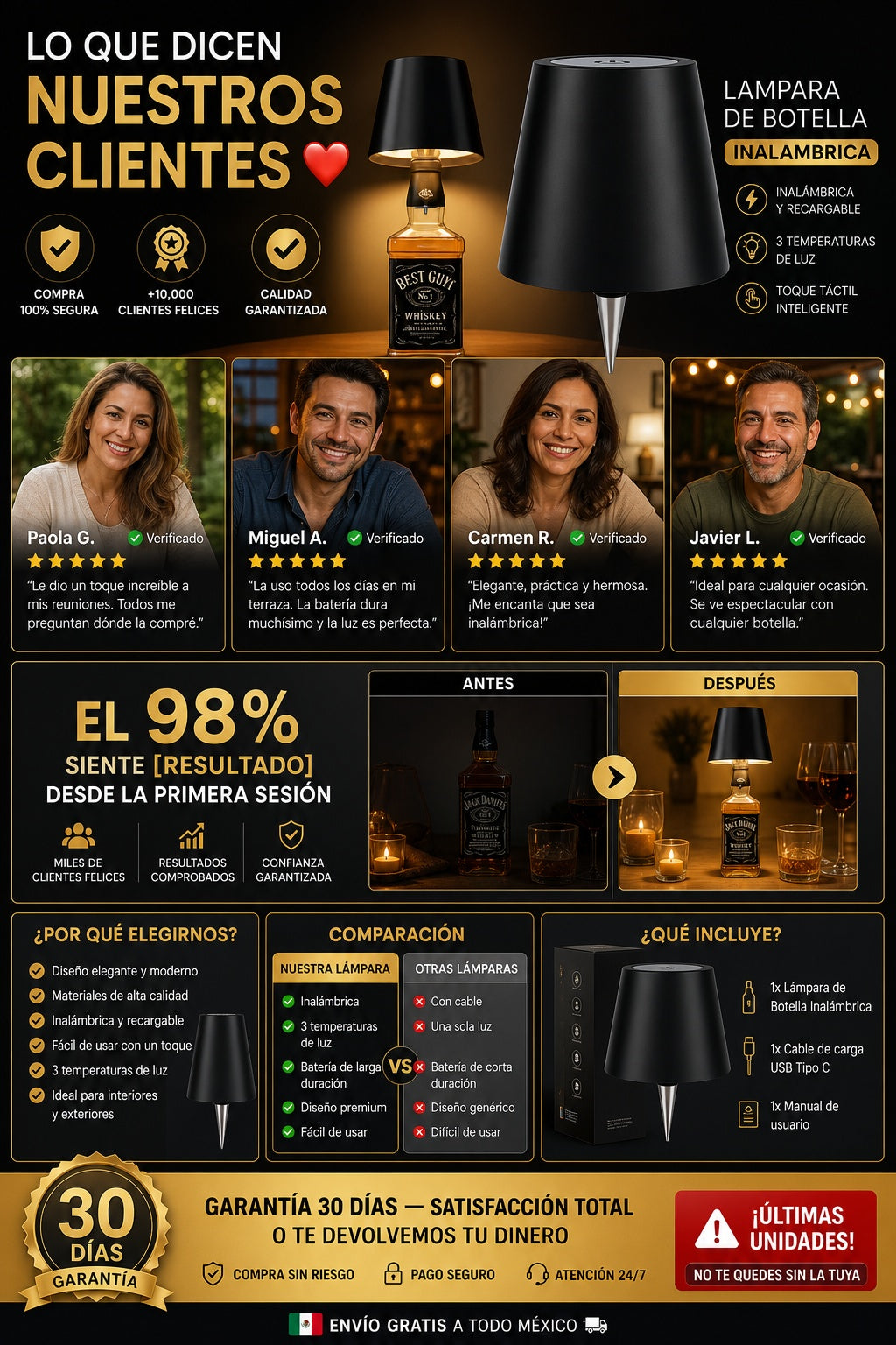Lampara De Botella Inalambrica - imagen 6