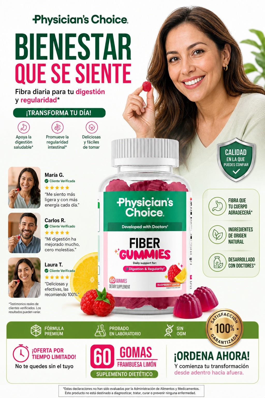 Physicians Choice Fibra 60 Gomas - imagen 6