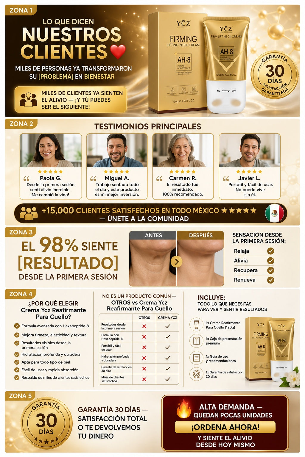 Crema Ycz Reafirmante Para Cuello - imagen 6