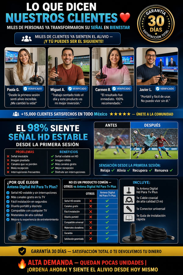 Antena Digital Hd Para Tv Plus - imagen 6