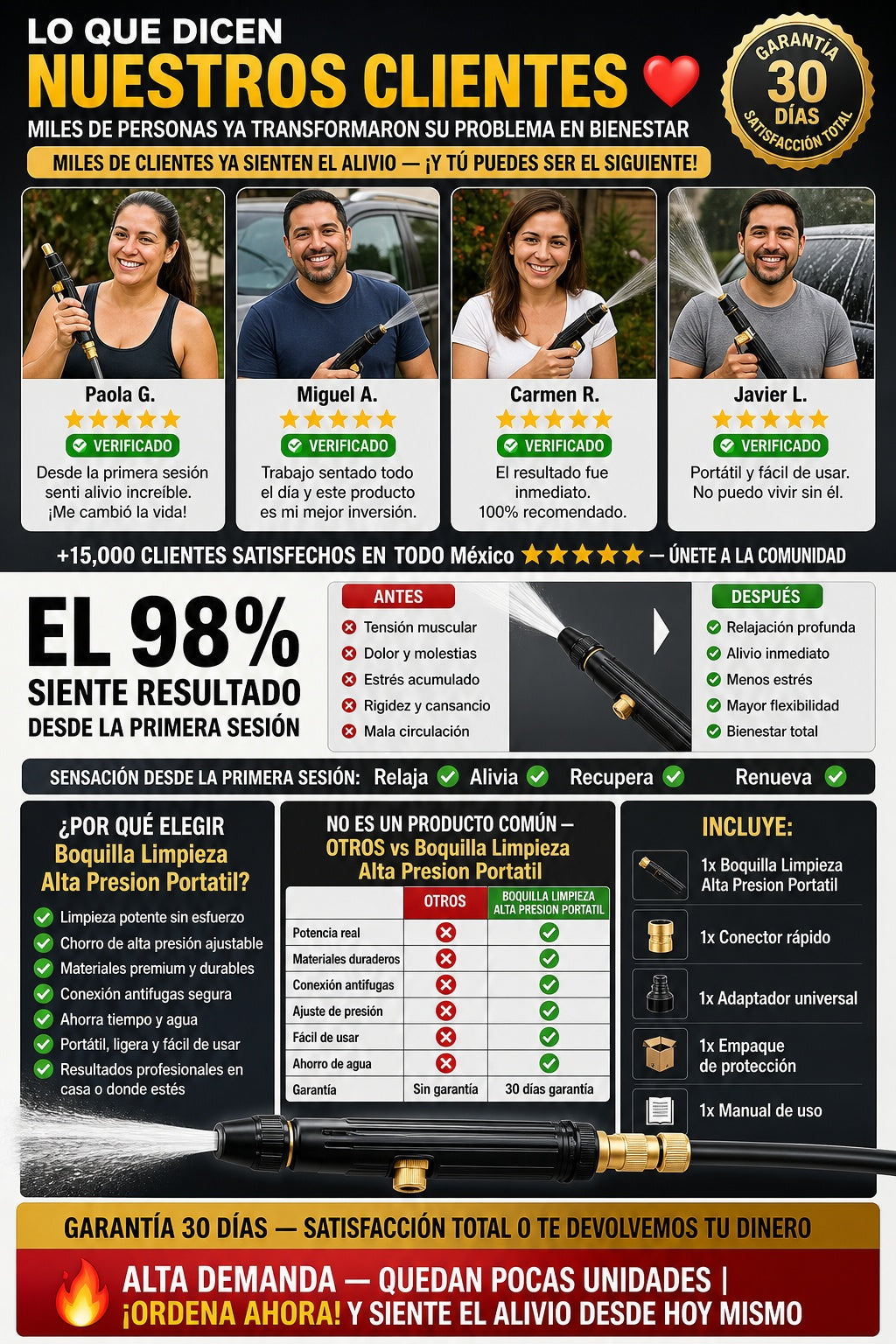 Boquilla Limpieza Alta Presion Portatil - imagen 6