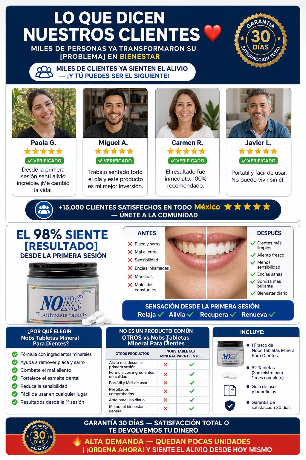 Nobs Tabletas Mineral Para Dientes - imagen 6