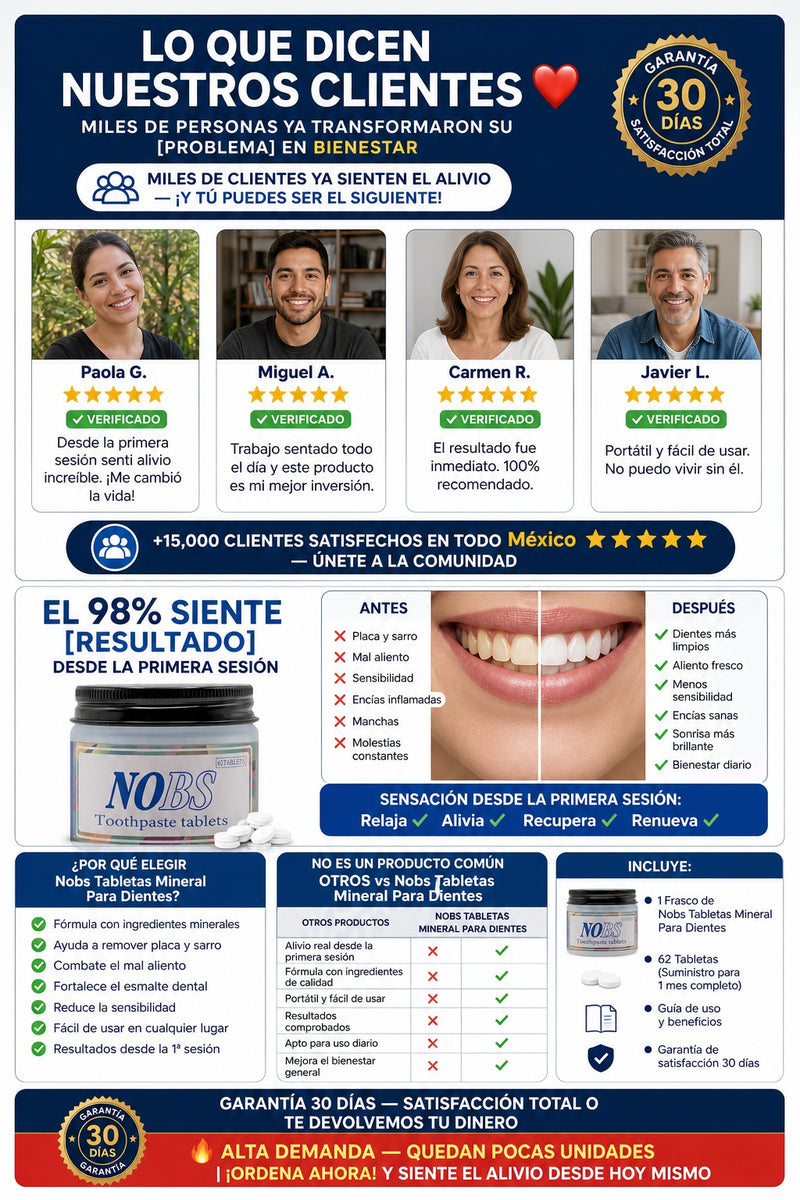 Nobs Tabletas Mineral Para Dientes - imagen 6