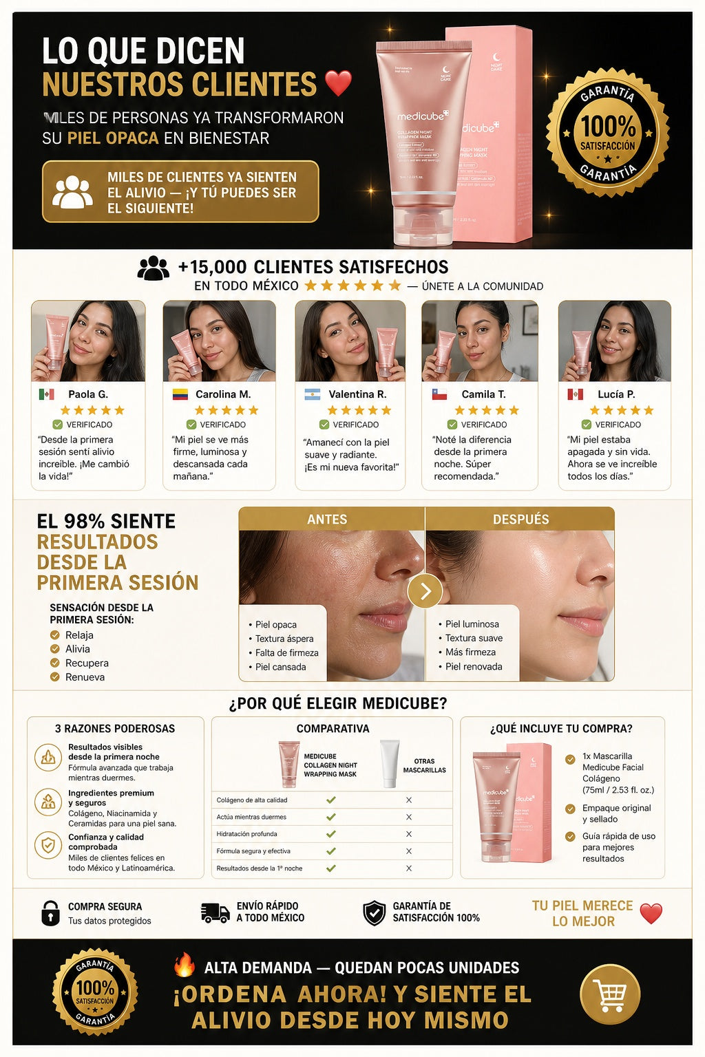 Mascarilla Medicube Facial Colageno - imagen 6