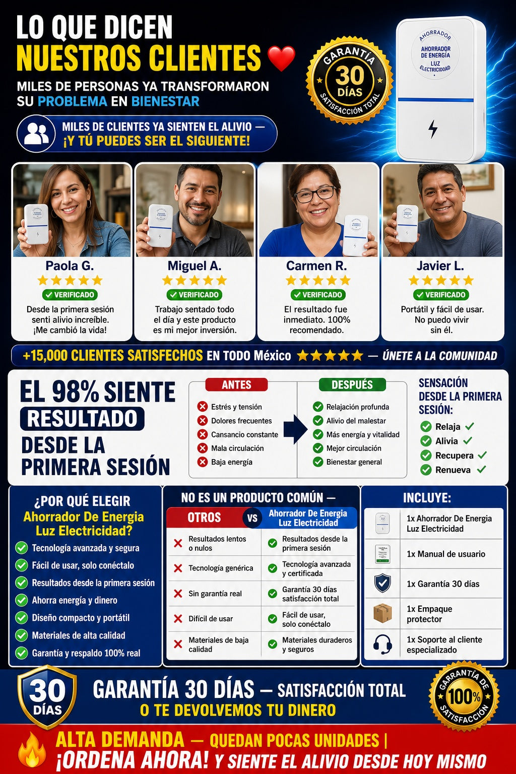 Ahorrador De Energia Luz Electricidad - imagen 6