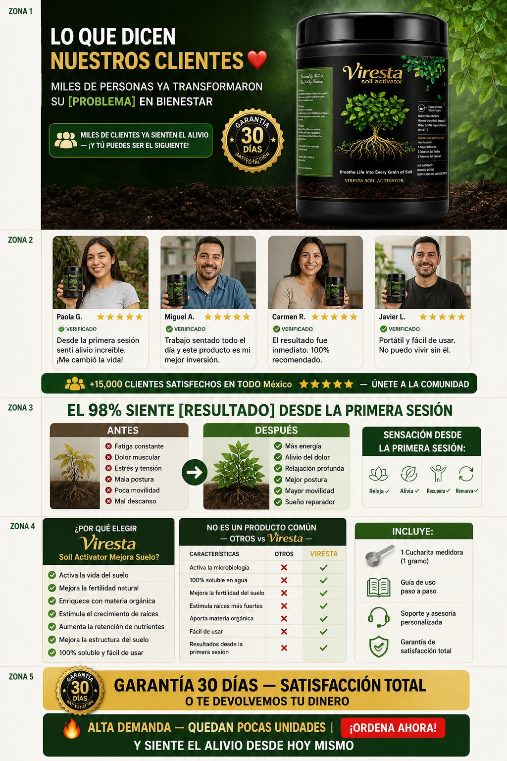 Viresta Soil Activator Mejora Suelo - imagen 6