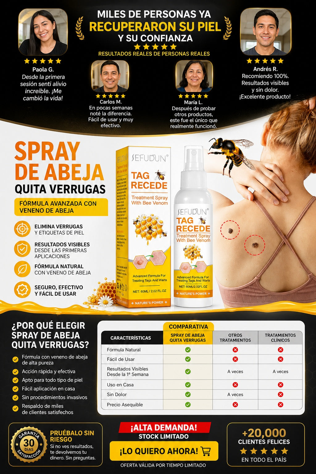 Spray De Abeja Quita Verrugas - imagen 6