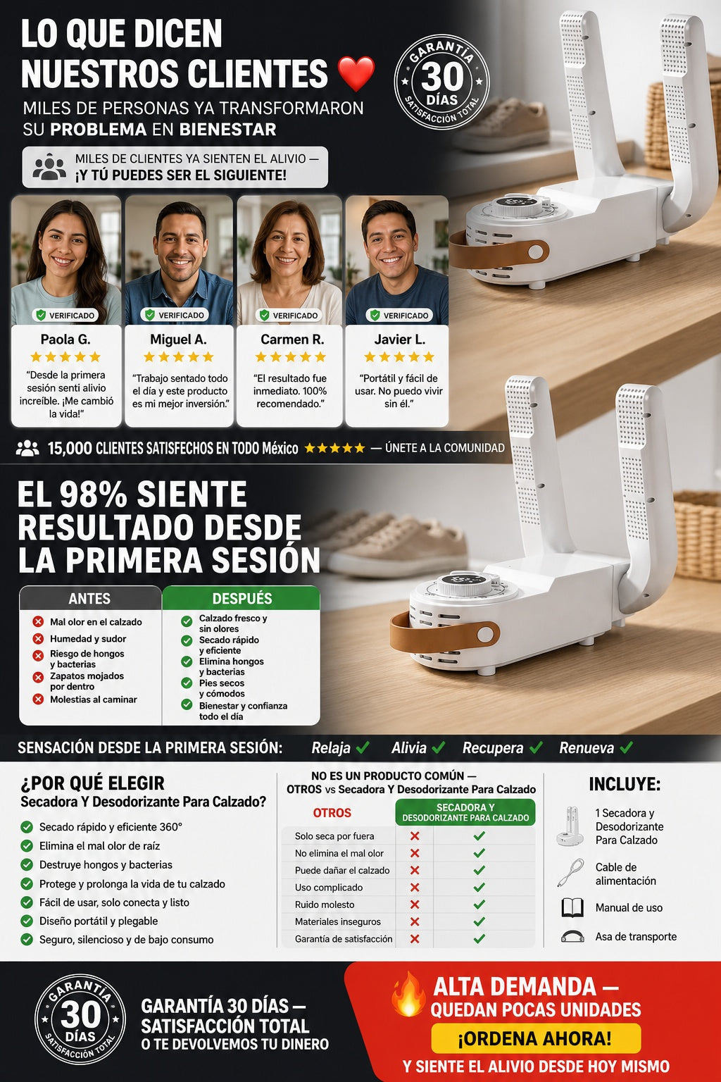 Secadora Y Desodorizante Para Calzado - imagen 6