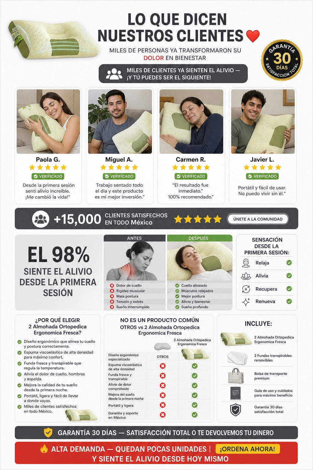 2 Almohada Ortopedica Ergonomica Fresca - imagen 6