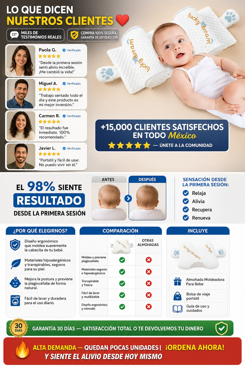 Almohada Moldeadora Para Bebe - imagen 6