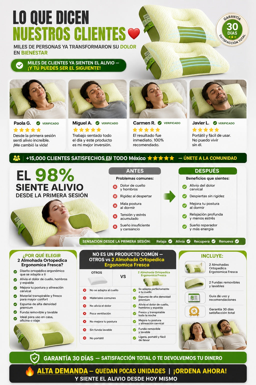 2 Almohada Ortopedica Ergonomica Fresca - imagen 6