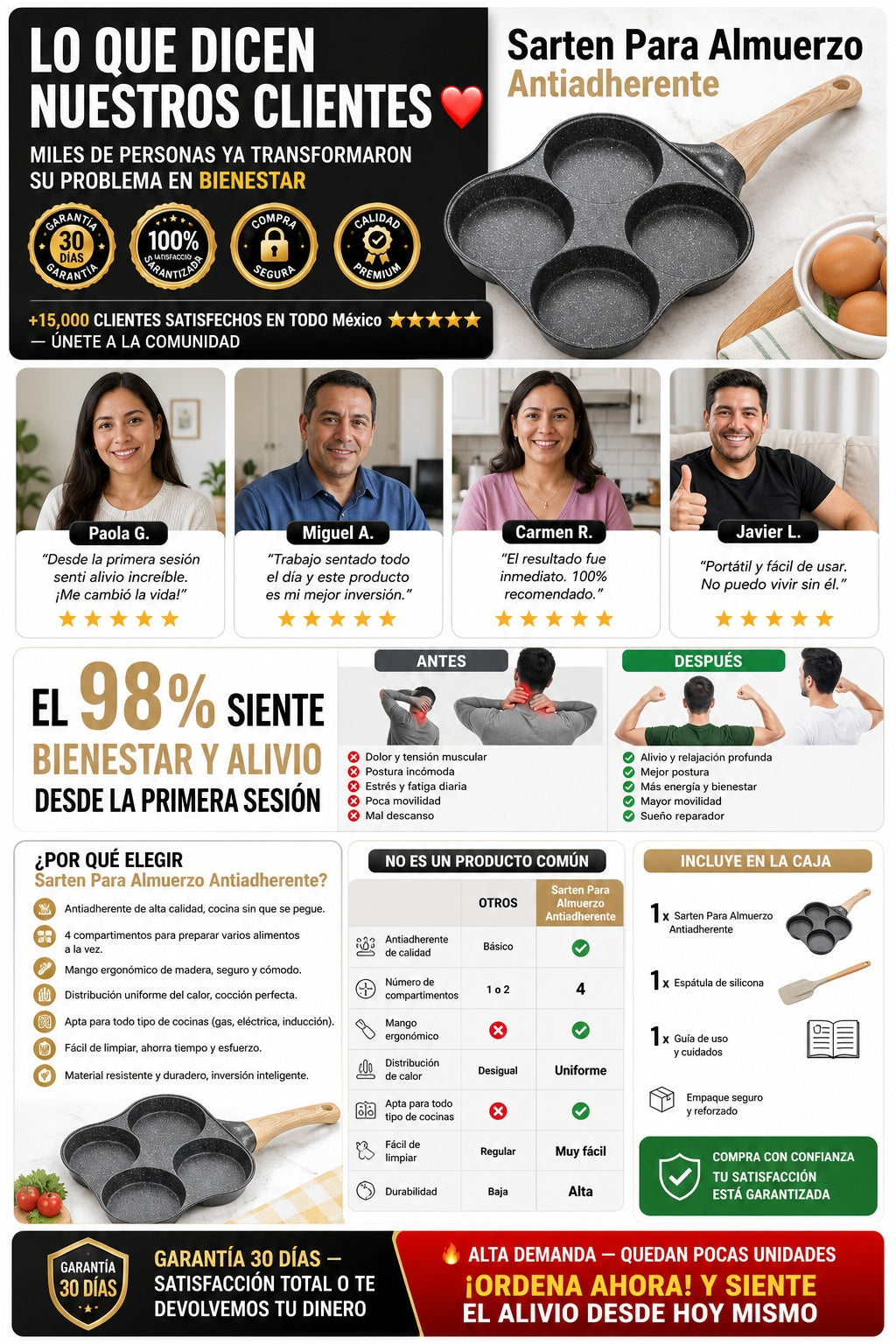 Sarten Para Almuerzo Antiadherente - imagen 6