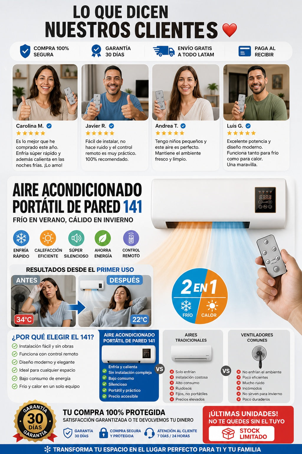 Aire Acondicionado De Pared Portatil 141 - imagen 6