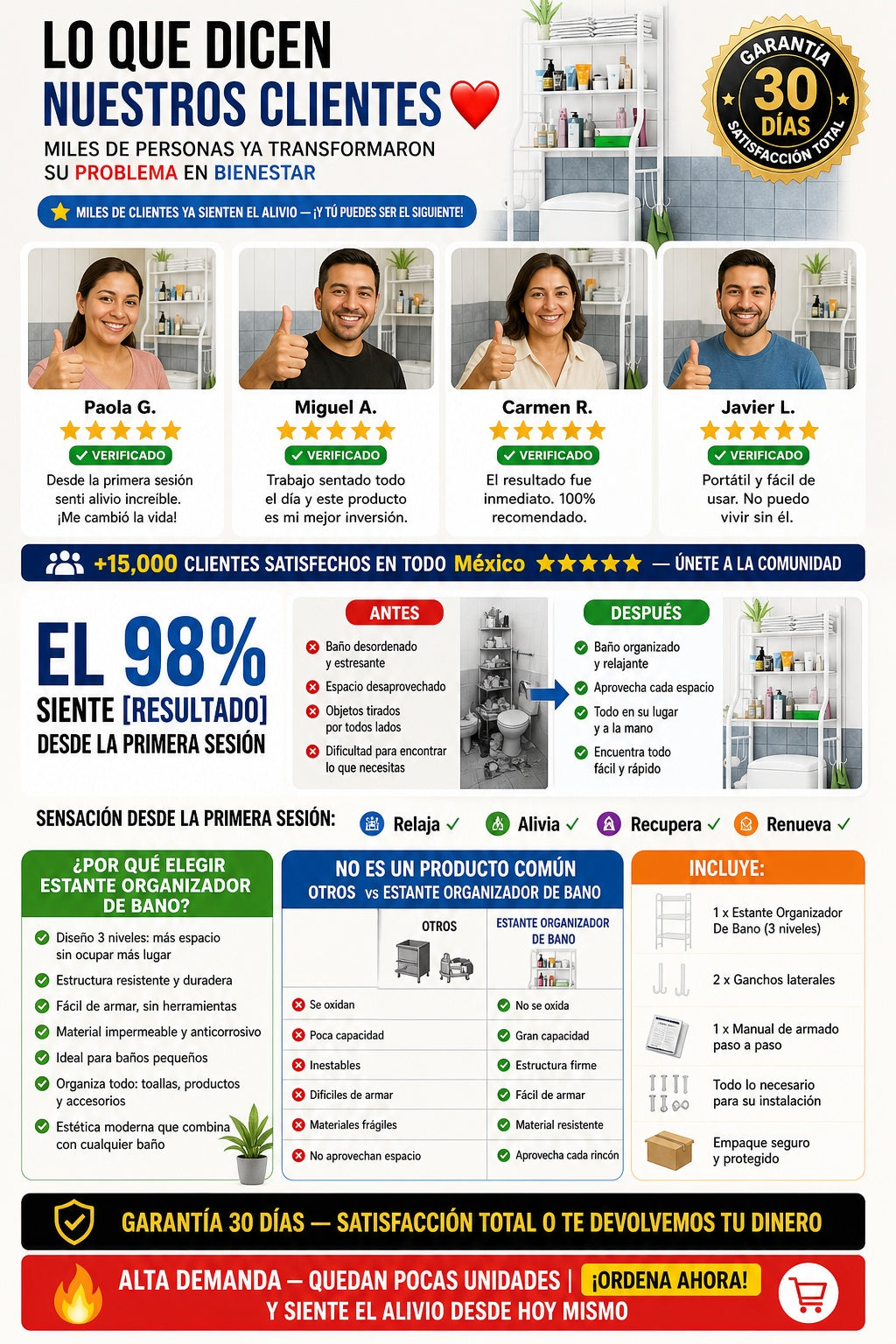 Estante Organizador De Bano - imagen 6