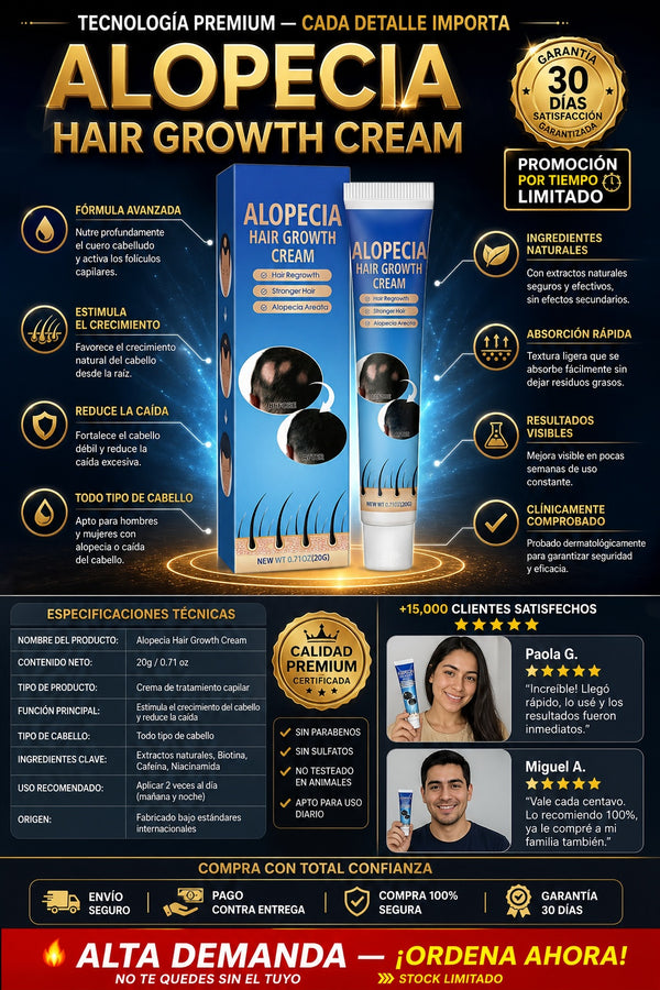 Alopecia Crema Para Crecimiento PARA EL CABELLO - imagen 7