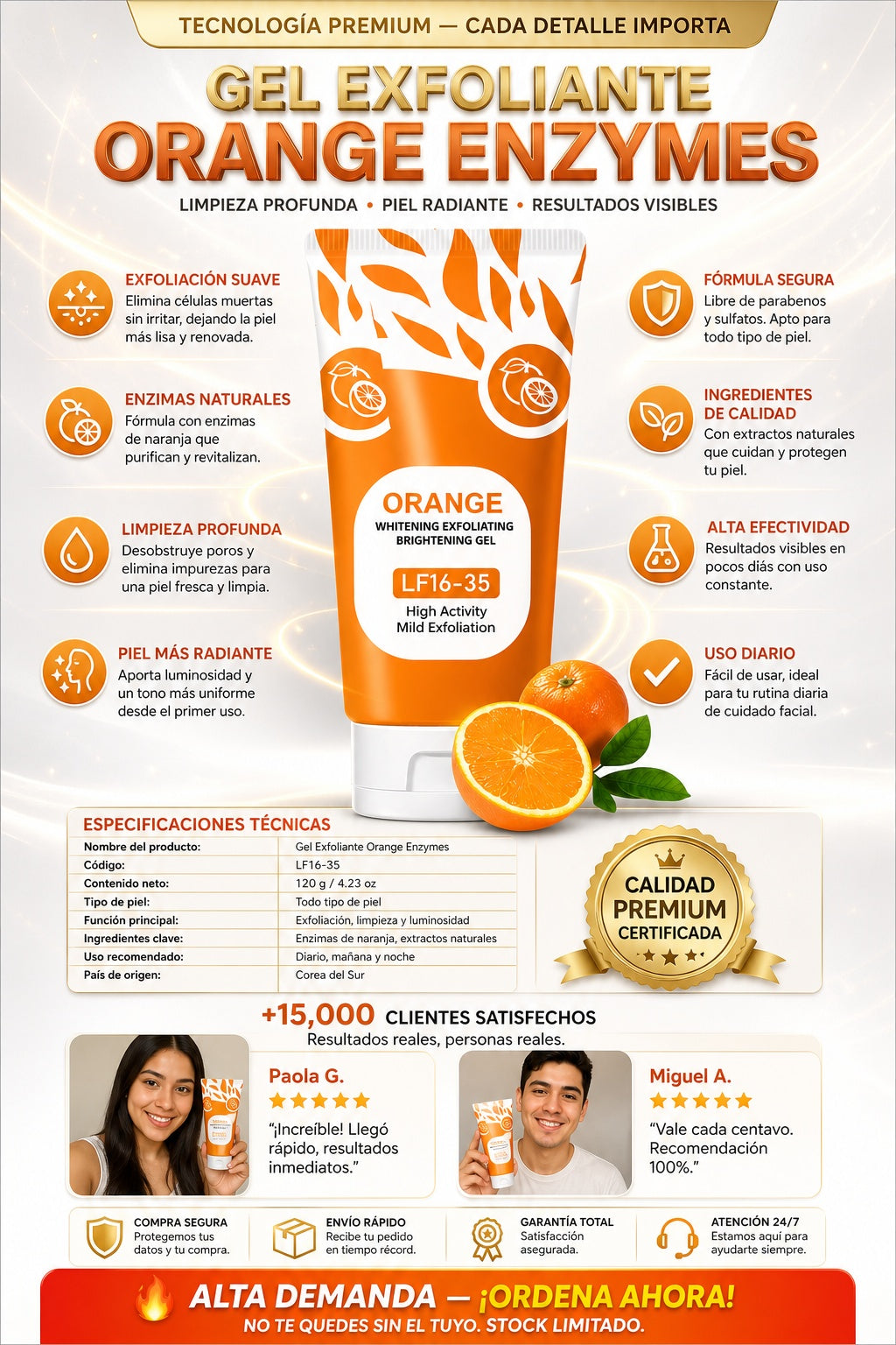 Gel Exfoliante Orange Enzymes - imagen 7