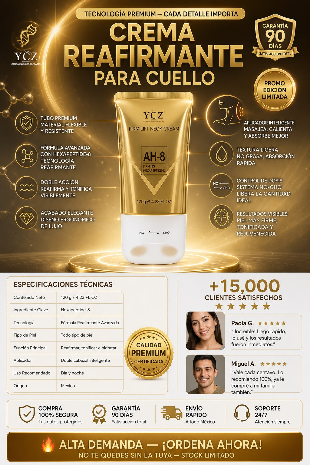 Crema Ycz Reafirmante Para Cuello - imagen 7