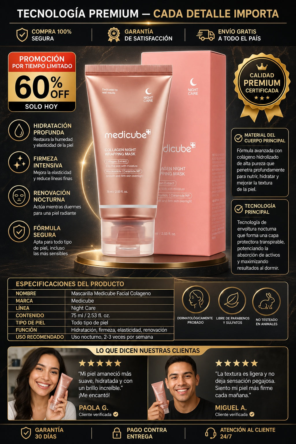 Mascarilla Medicube Facial Colageno - imagen 7