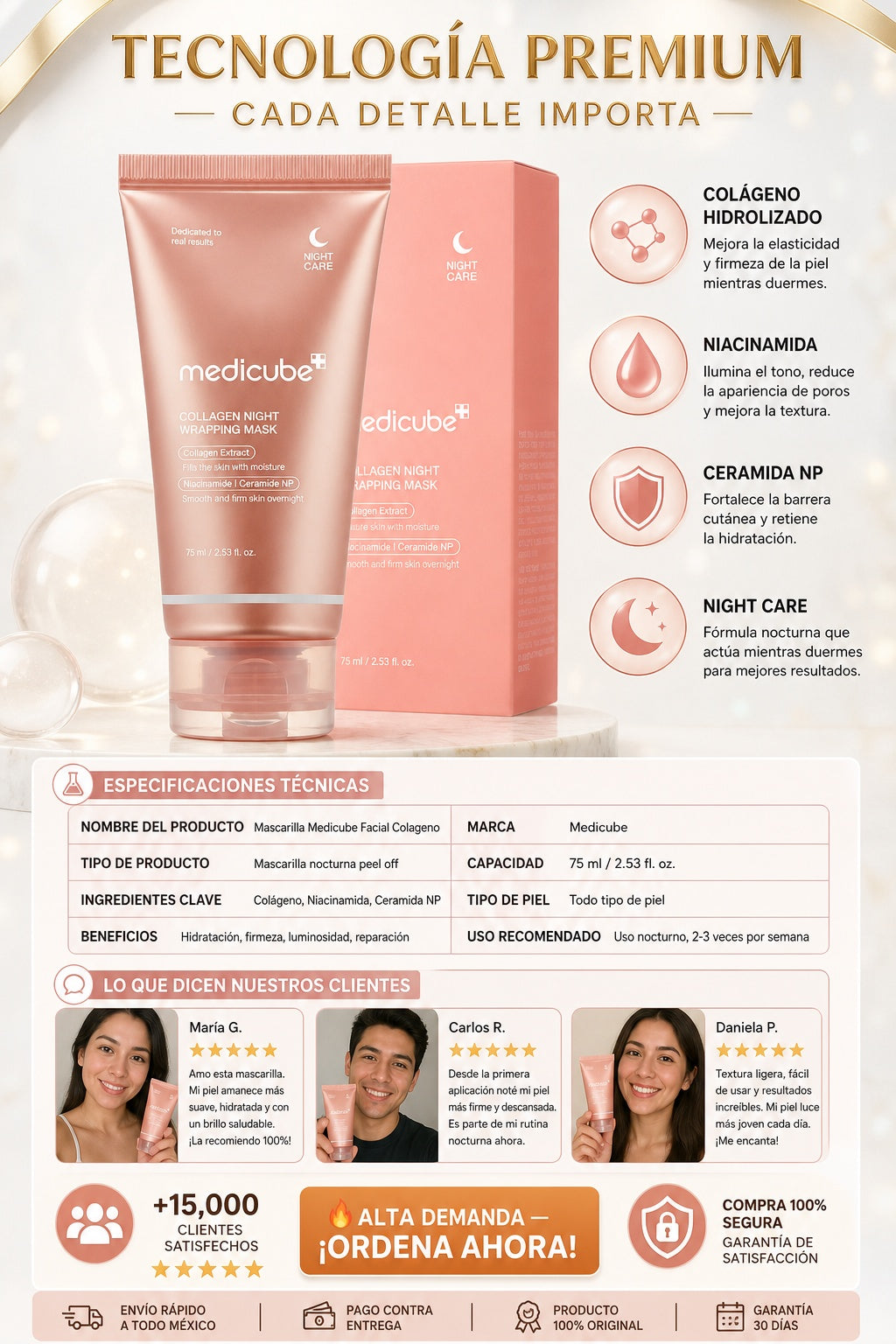 Mascarilla Medicube Facial Colageno - imagen 7