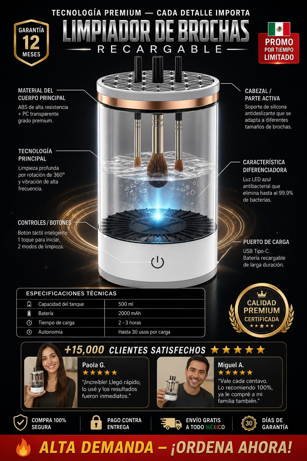 Limpiador De Brochas Recargable - imagen 7
