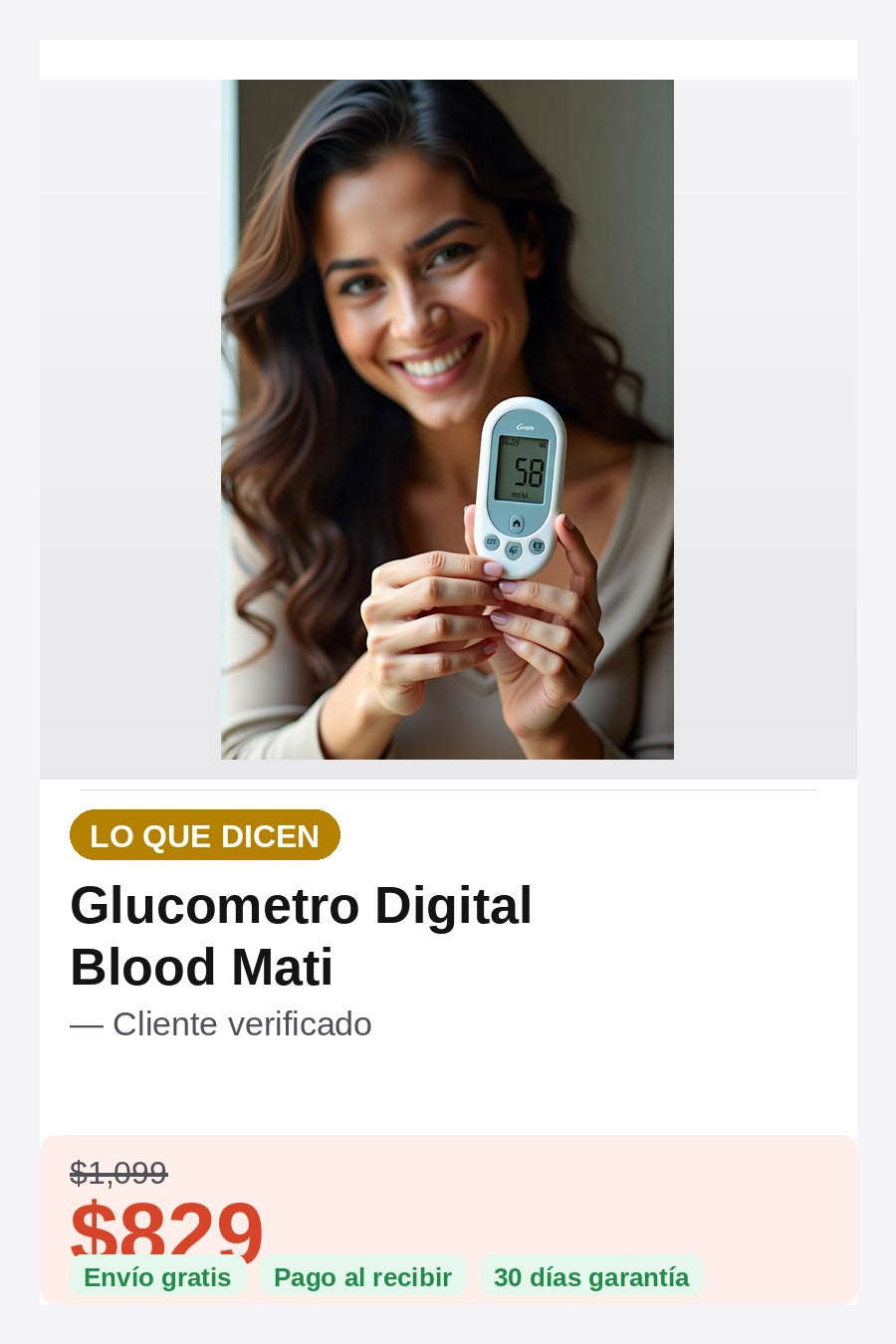 Glucometro Digital Blood Mati — prueba-social