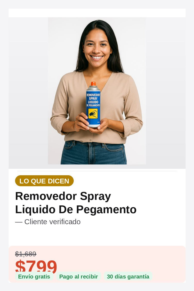 Removedor Spray Liquido De Pegamento — prueba-social