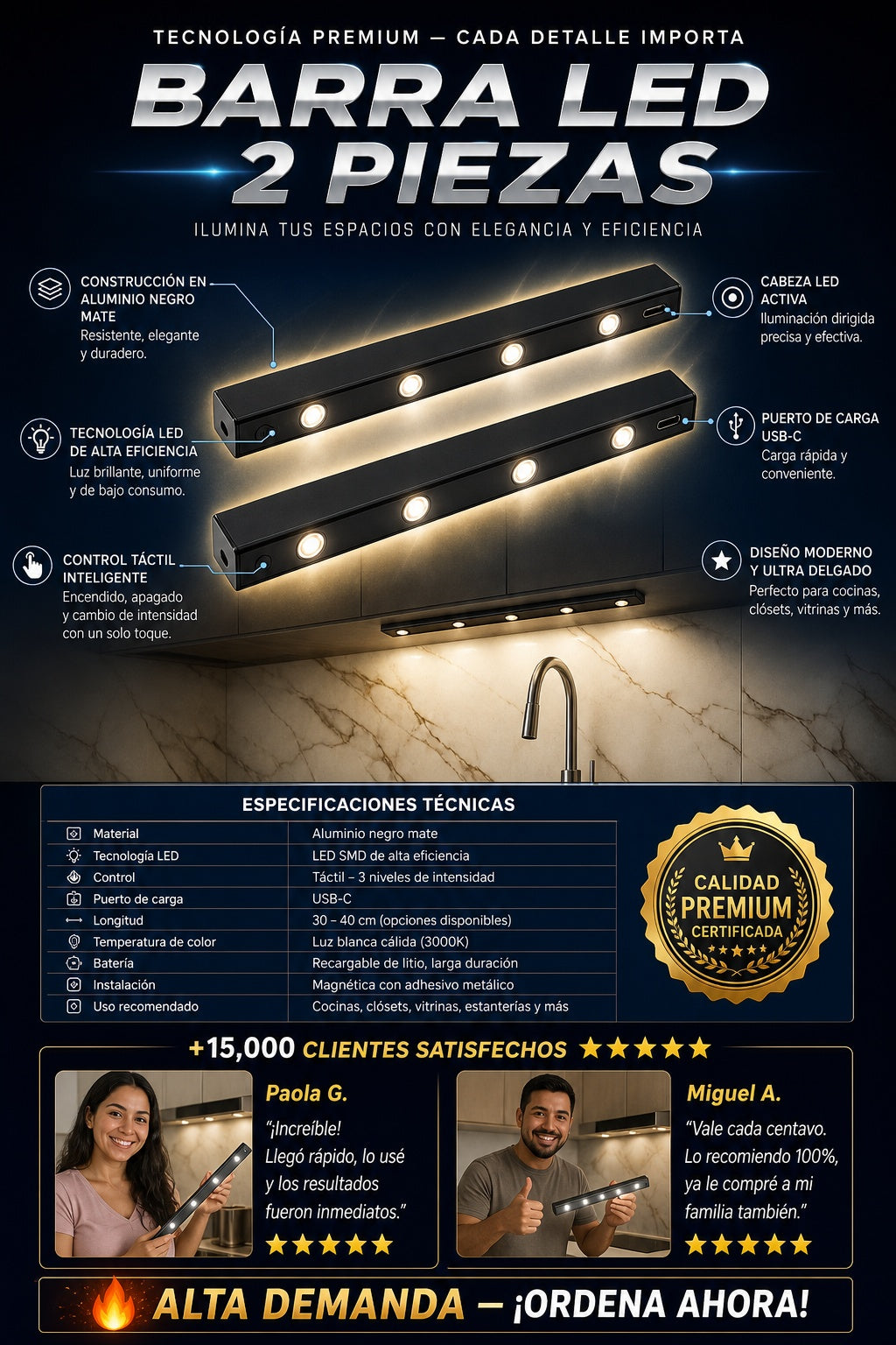 Barra Led 2 Piezas - imagen 7