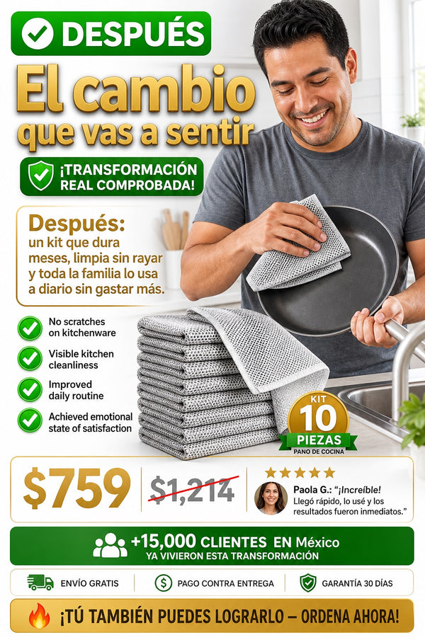 Kit 10 Piezas Pano De Cocina - sección 7